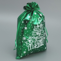 Мешочек подарочный парча &laquo;Зимние сюрпризы&raquo;, 20 х 30 см +/- 1.5 см, Новый год
