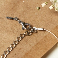 Бусы на леске &laquo;Жемчуг&raquo; шар №8, цвет молочный в серебре, L=30 см