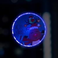 Светодиодная игрушка на липучке &laquo;Олень&raquo; 13 см, батарейки LR44х3 (в комплекте), свечение мульти