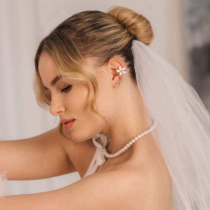 Чокер &laquo;Новый стиль&raquo; жемчужины с завязкой, цвет белый 40 см