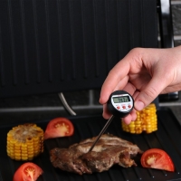 Термометр (термощуп) кухонный TP-100, максимальная температура 300 &deg;C, от LR44, черный