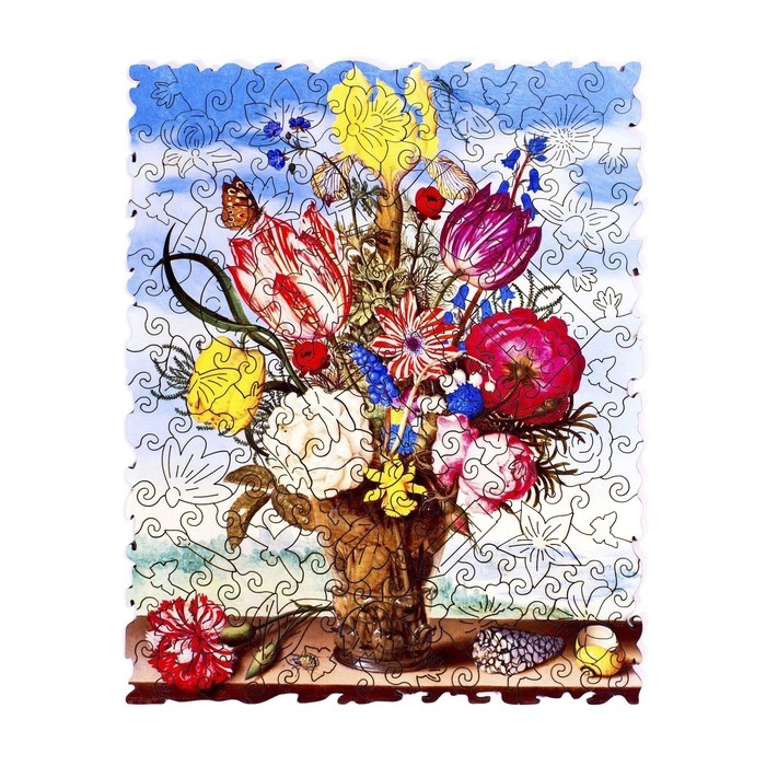 Пазл фигурный &laquo;Букет&raquo; М