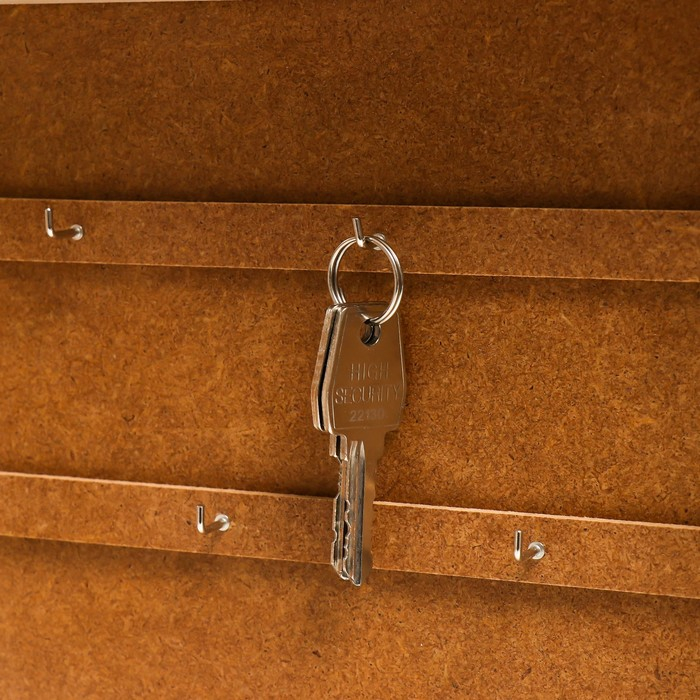 Ключница "Дом у моря" молочный дуб 26х31 см МИКС