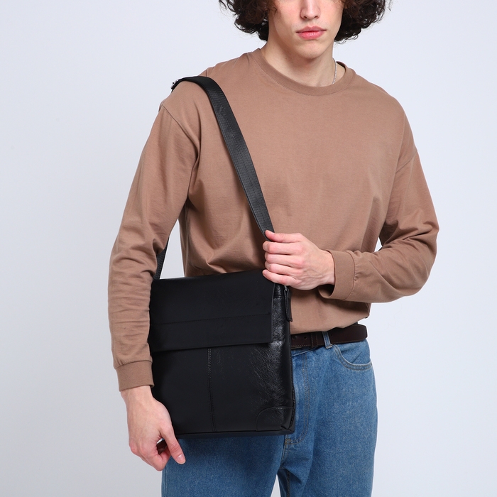 Сумка мужская, цвет чёрный Сумка мужская, цвет чёрный