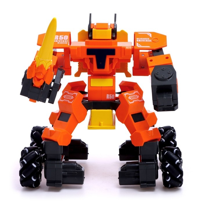 Робот радиоуправляемый &laquo;Дрифтер&raquo;, световые и звуковые эффекты, работает от батареек, цвет оранжевый