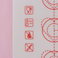 Армированный коврик для выпечки макаронс Доляна &laquo;Макарон&raquo;, силикон, 29,3&times;26 см