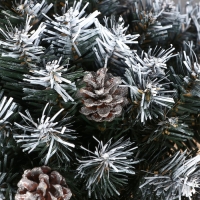 Новогодняя композиция "Классическая белоснежная" шишки серебро 25 см Новогодняя композиция "Классическая белоснежная" шишки серебро 25 см