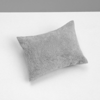 Подушка для украшений, флок, 8&times;6,5&times;3,5 см, цвет серый