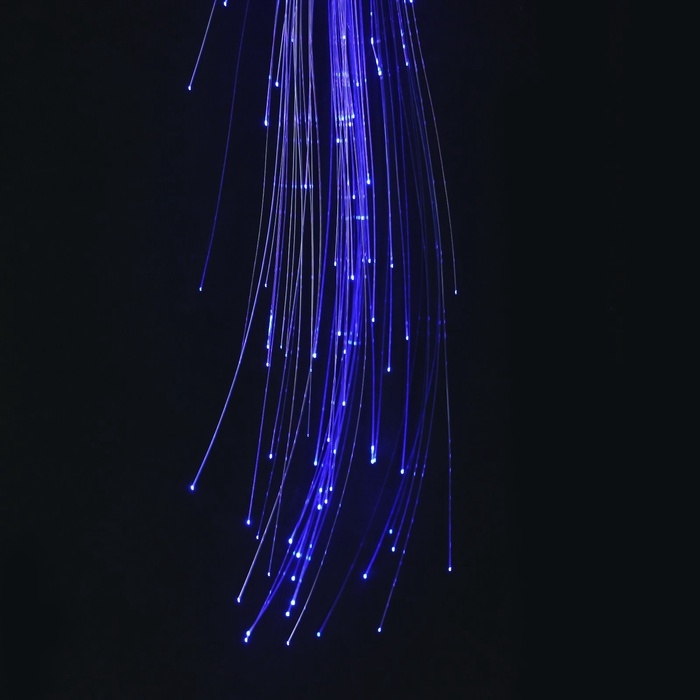 Прядь для волос на заколке, светящиеся, 3,5 х 33 см