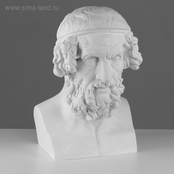 Гипсовая фигура Бюст Гомера, 27,5 х 30 х 44 см