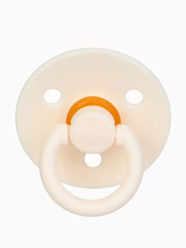 Набор классических пустышек, 2 шт., латекс, персиковый/айвори, в контейнере, от 3 мес., M&B