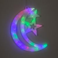 Светодиодная фигура &laquo;Месяц&raquo; 30 &times; 40 см, пластик, 220 В, свечение мульти (RG/RB)