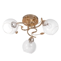 Люстра "Алеста" 3х60Вт Е27 Золото 52х52х23см