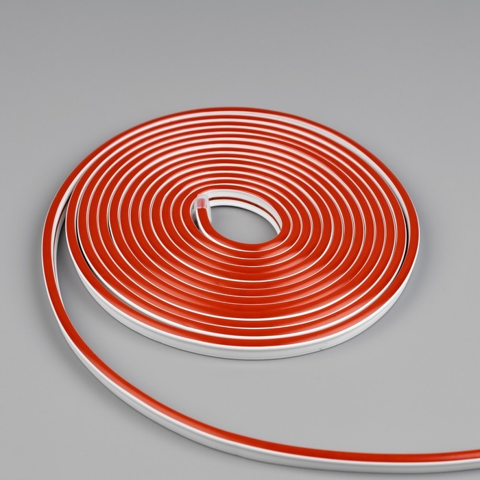 Гибкий неон Luazon Lighting 6 &times; 12 мм, IP65, 50 м, SMD2835, 120 LED/м, 12 В, свечение красное