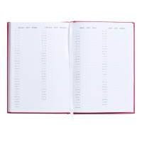 Ежедневник датированный 2024 года, А5, 176 листов, Attomex.Even, обложка бумвинил, ляссе, блок 70 г/м2, розовый