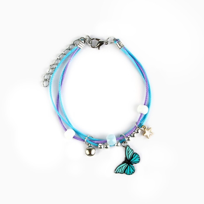 Детские накладные ногти &laquo;Лесная Фея&raquo;, 24 шт, набор с браслетом