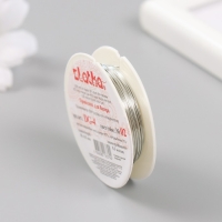 Проволока для бисера  "Gamma/Zlatka" 0,4 мм.10 м&plusmn;0.5 м, цв. под серебро