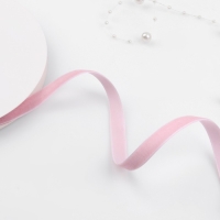 Лента бархатная, 10 мм, 18 &plusmn; 1 м, цвет розовый №08