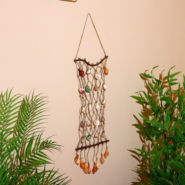 Подвесной сувенир "Дары моря" ракушки 23х3х77 см