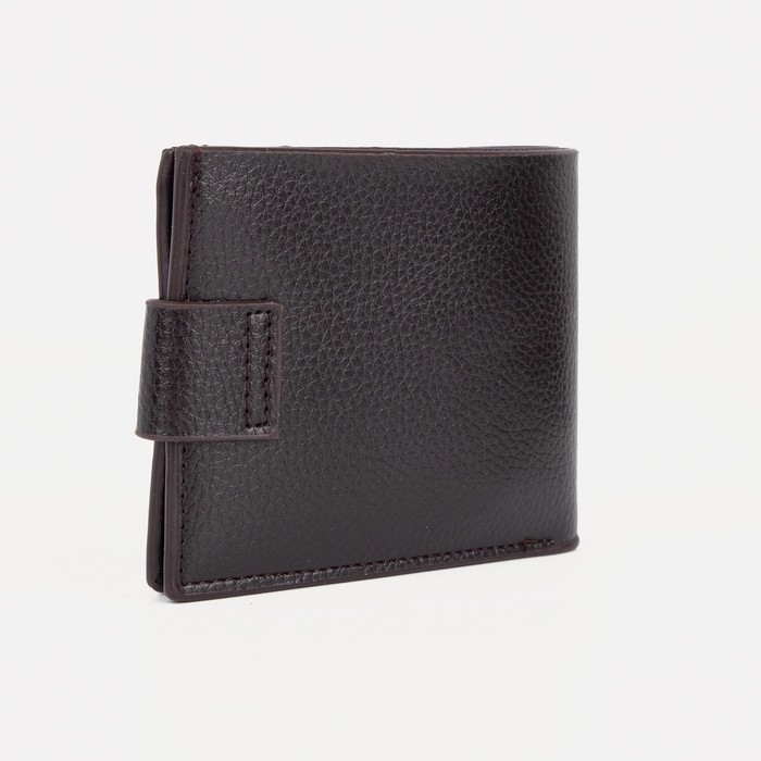 Портмоне мужское на магните, отдел для купюр, для карт, для монет, цвет коричневый Портмоне мужское на магните, отдел для купюр, для карт, для монет, цвет коричневый