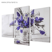 Картина модульная на подрамнике Букет в стиле Прованс" (33х45; 33х50; 33х65) 99х65см