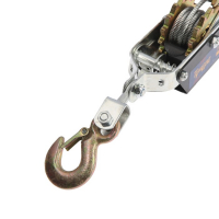 Лебедка рычажная ТУНДРА, двойное храповое колесо, тяга 2 т (подъем 0.8 т), трос 2 метра Лебедка рычажная ТУНДРА, двойное храповое колесо, тяга 2 т (подъем 0.8 т), трос 2 метра