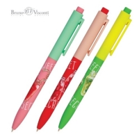 Ручка шариковая автоматическая FreshWrite FunClick. My refresh, узел 0.7 мм, синие пигментные чернила, корпус Soft Touch, МИКС Ручка шариковая автоматическая FreshWrite FunClick. My refresh, узел 0.7 мм, синие пигментные чернила, корпус Soft Touch, МИКС