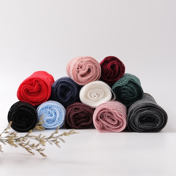 Кружевная эластичная ткань, 180 мм &times; 2,7 &plusmn; 0,5 м, цвет небесно-голубой