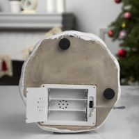 Светодиодная фигура &laquo;Ёлка&raquo; 10 &times; 23 &times; 10 см, полистоун, батарейки ААх3 (не в комплекте), USB, свечение тёплое белое