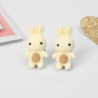 Клипсы детские &laquo;Выбражулька&raquo; зайка, цвет бежево-коричневый