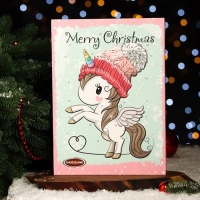 Новый год. Адвент-календарь с мини-плитками из молочного шоколада Magic Cute UNICOR, МИКС, 50 г