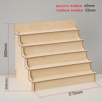 Горка 5 ступенек 37,5×30×26 см, толщина 3 мм, цвет бежевый Горка 5 ступенек 37,5×30×26 см, толщина 3 мм, цвет бежевый