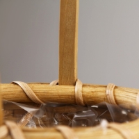 Корзина плетеная, 10,5 x 7 x 10/25,5 см, коричневая, ротанг Корзина плетеная, 10,5 x 7 x 10/25,5 см, коричневая, ротанг