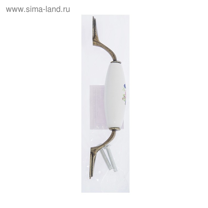 Ручка скоба ТУНДРА Ceramics 013 LIGHT, 96 мм, керамическая, цвет бронза Ручка скоба ТУНДРА Ceramics 013 LIGHT, 96 мм, керамическая, цвет бронза