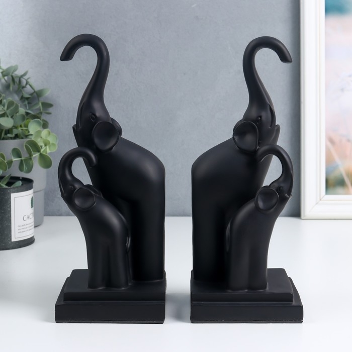 Держатели для книг "Слоны" набор 2 штуки 25,5х10,5х10,5 см