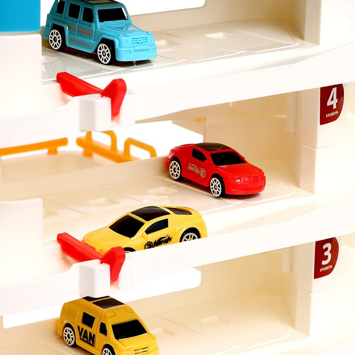 Парковка «Городская», с лифтом, 5 уровней, 8 машинок, световые и звуковые эффекты Парковка «Городская», с лифтом, 5 уровней, 8 машинок, световые и звуковые эффекты