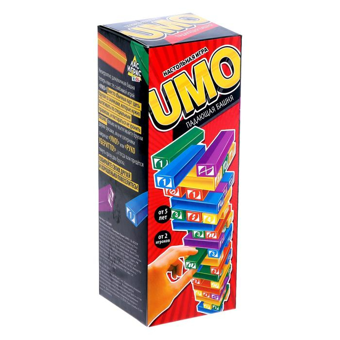 Настольная игра &laquo;Падающая башня UMO&raquo;, от 2 игроков, 5+