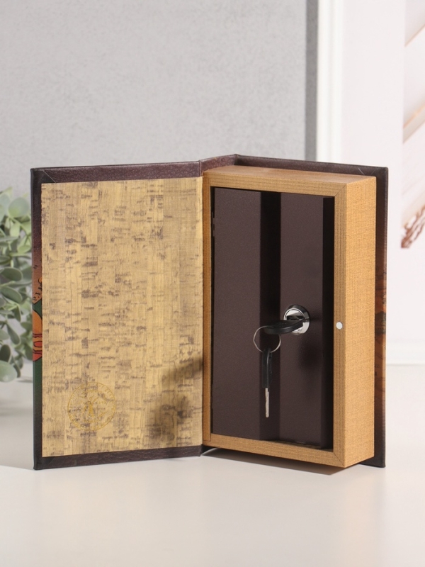 Сейф-книга дерево кожзам "Русь Великая" тиснение 21х13х5 см