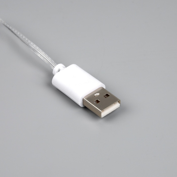 Неоновая вывеска &laquo;Олень&raquo; 35 x 23.5 см, батарейки AAx3 (нет в комплекте) + USB, свечение тёплое белое