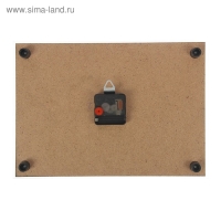 Часы настенные: Цветы, "Бабочка и цветы", 25х35  см