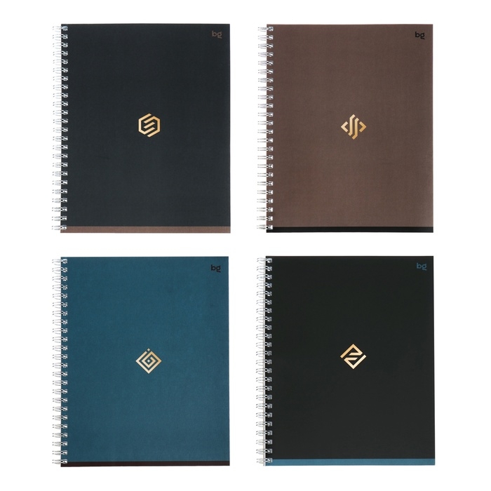 Тетрадь 48 листов, в клетку, на гребне "Моноколор.Классика", обложка мелованный картон, вд-лак, МИКС