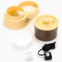 Фонтан для животных с миской, 34&times;17.5&times;11.5 см, бежевый