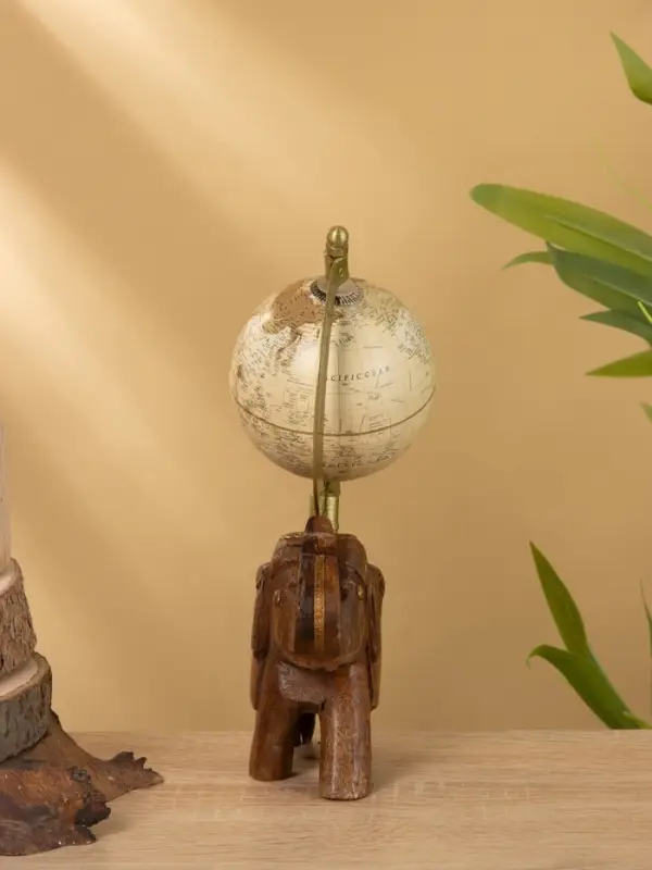 Глобус сувенирный, 11&times;8&times;21 см, подставка дерево
