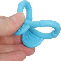 Прорезыватель силиконовый &laquo;Круг&raquo;, цвет голубой, ТЭП, КНОПА