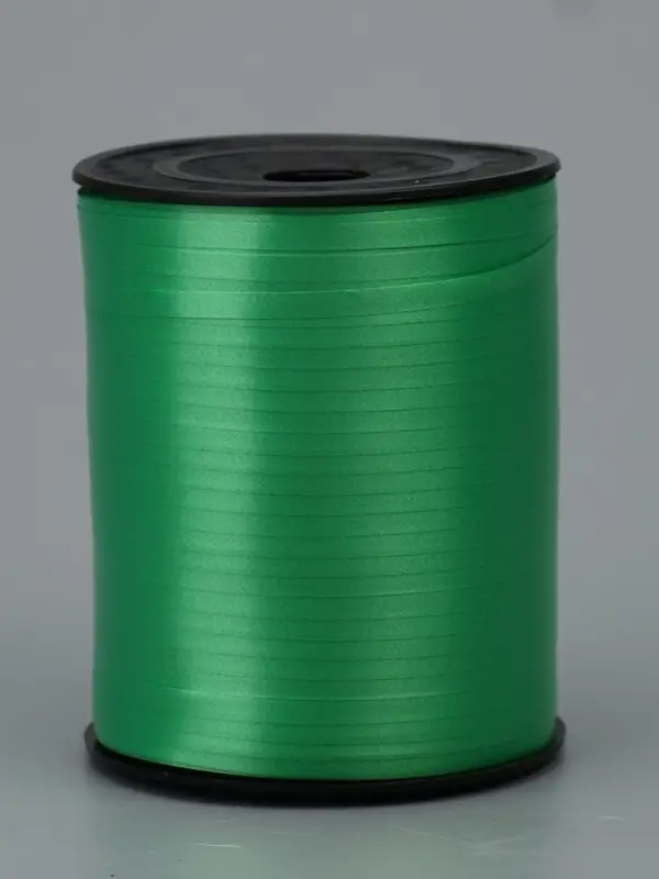 Лента для декора и подарков, зеленый, 0,5 см х 500 м