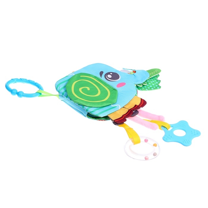 Мягкая книжка - подвеска с прорезывателем &laquo;Слоник&raquo;