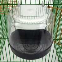 Купалка для птиц, внешняя 12 х 9 х 11 см, серая