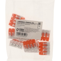 Строительно-монтажная клемма СК-321, 32А, 0.2-4 мм2, 4 отверстия, набор 10 шт