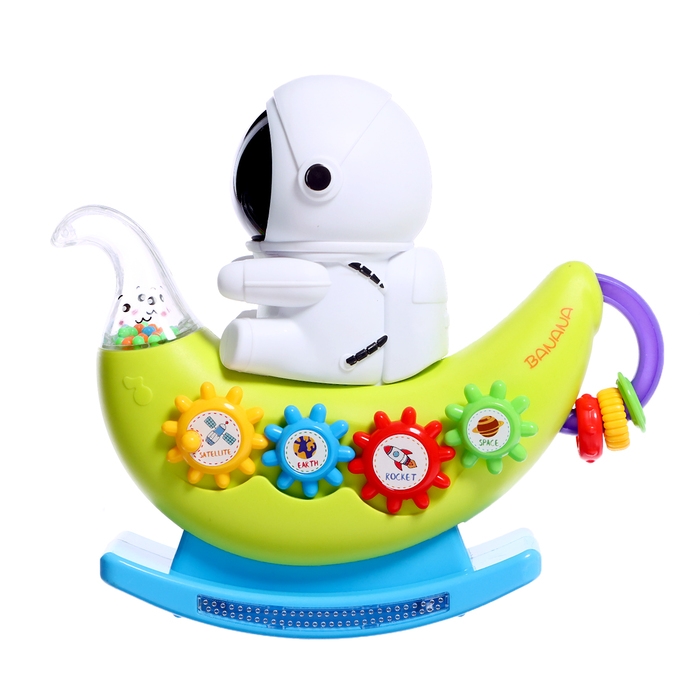 Музыкальная качалка «Маленький астронавт», звуковые эффекты, цвета МИКС Музыкальная качалка «Маленький астронавт», звуковые эффекты, цвета МИКС