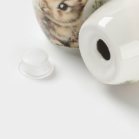 Набор для специй Доляна &laquo;Зайка&raquo;, керамика, 2 предмета: солонка, перечница 130 мл, 11.5&times;6.2&times;8.8 см, белый